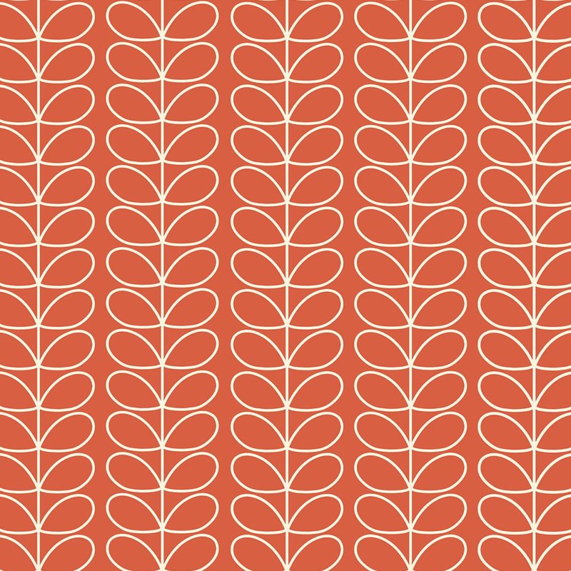 Orla Kiely Linear Stem Made to Measure Roller Blind Tomato