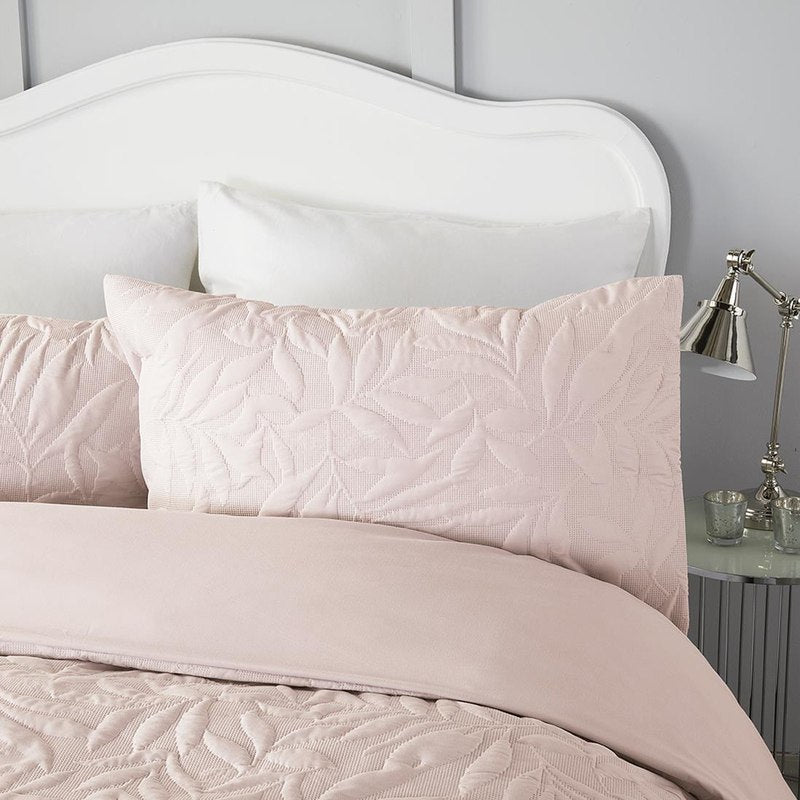 Serene Luana Duvet Cover Bedding Set Blush