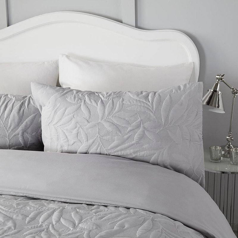 Serene Luana Duvet Cover Bedding Set Silver