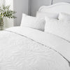 Serene Luana Duvet Cover Bedding Set White