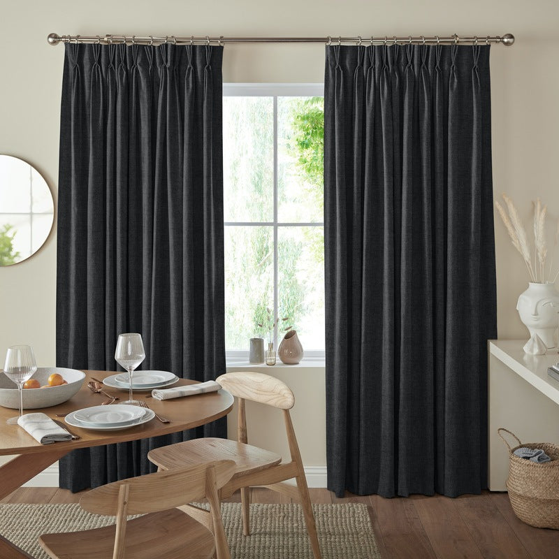 Lugano Made to Measure Curtain Charcoal