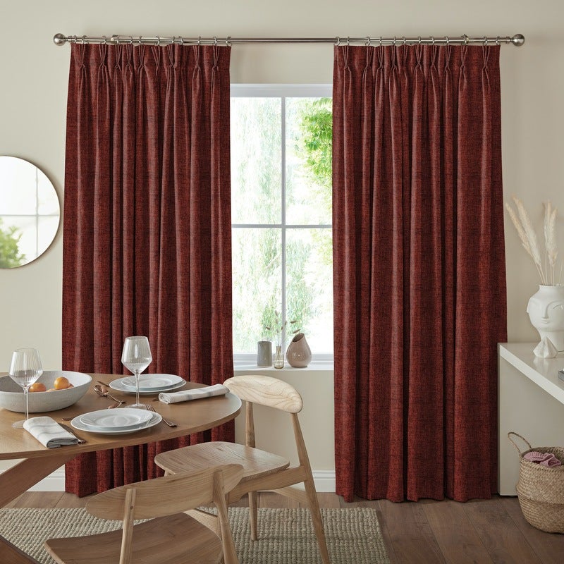Lugano Made to Measure Curtain Crimson
