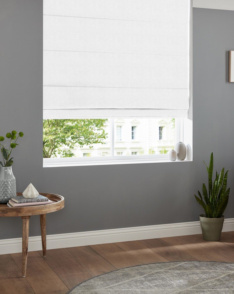 Lugano Made to Measure Roman Blind Frost