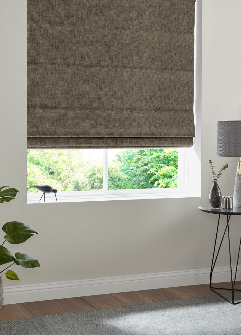 Lugano Made to Measure Roman Blind Hessian