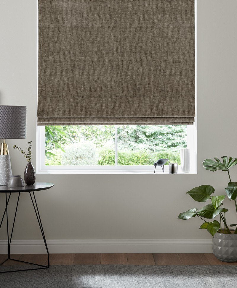 Lugano Made to Measure Roman Blind Hessian