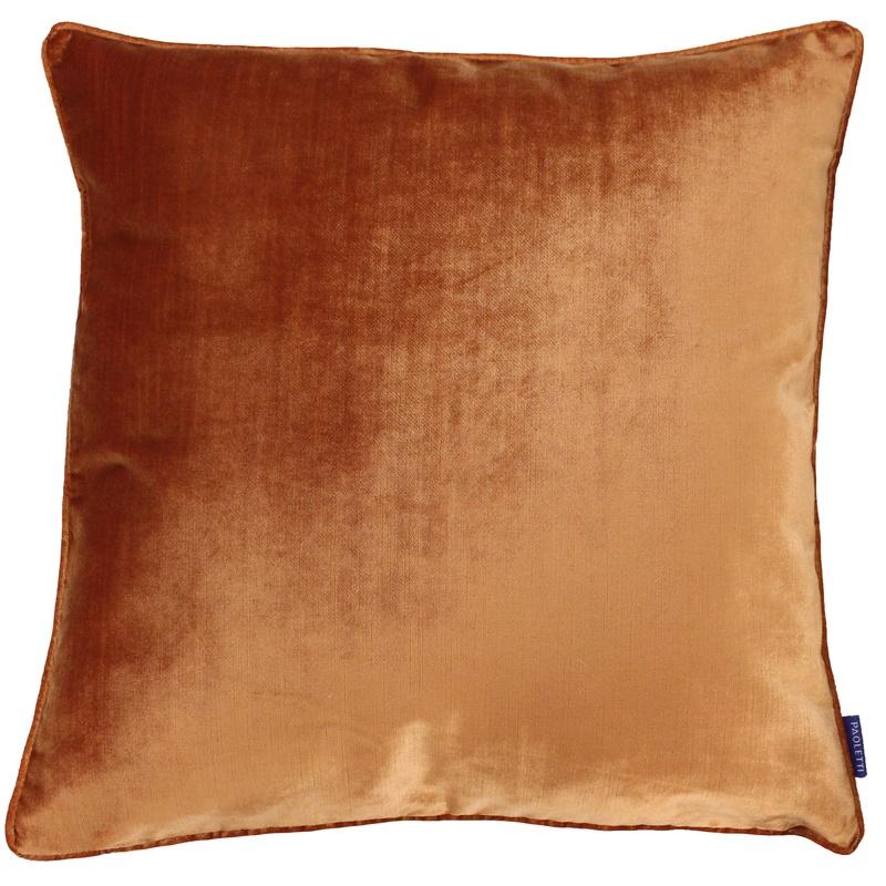Paoletti Luxe Filled Cushion 55cm x 55cm Rust