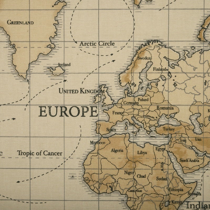 Multi Maps Fabric | Terrys