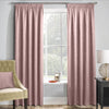 Matrix Thermal Blockout Ready Made Pencil Pleat Curtains Blush