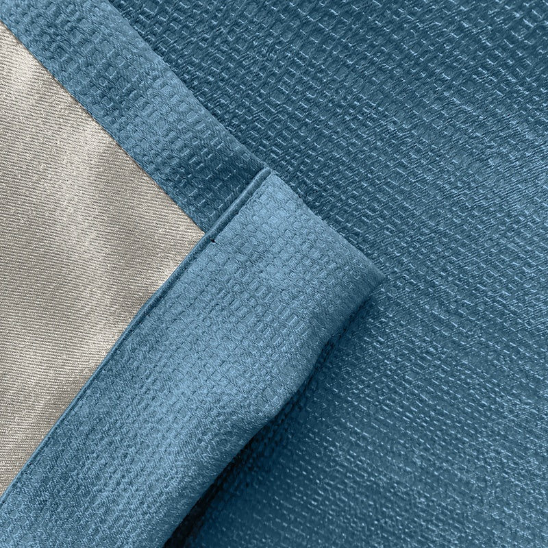 Matrix Thermal Blockout Ready Made Pencil Pleat Curtains Teal