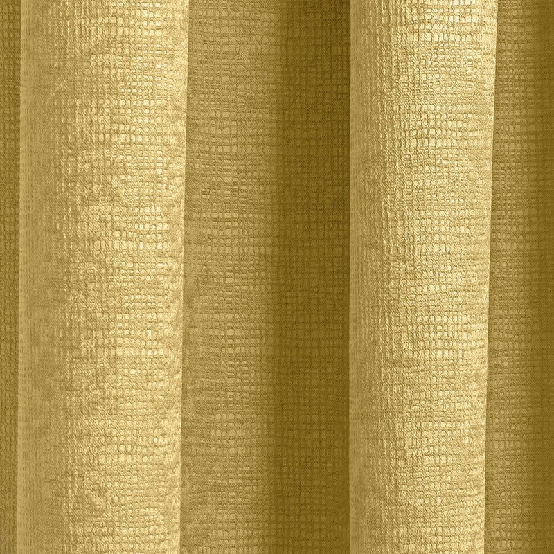 Matrix Thermal Blockout Ready Made Pencil Pleat Curtains Ochre