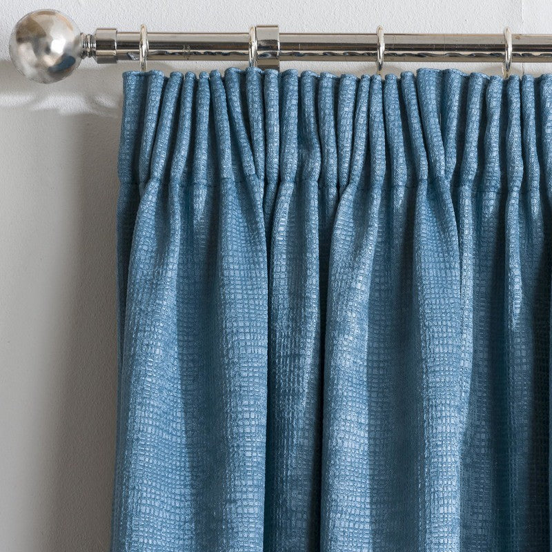 Matrix Thermal Blockout Ready Made Pencil Pleat Curtains Teal