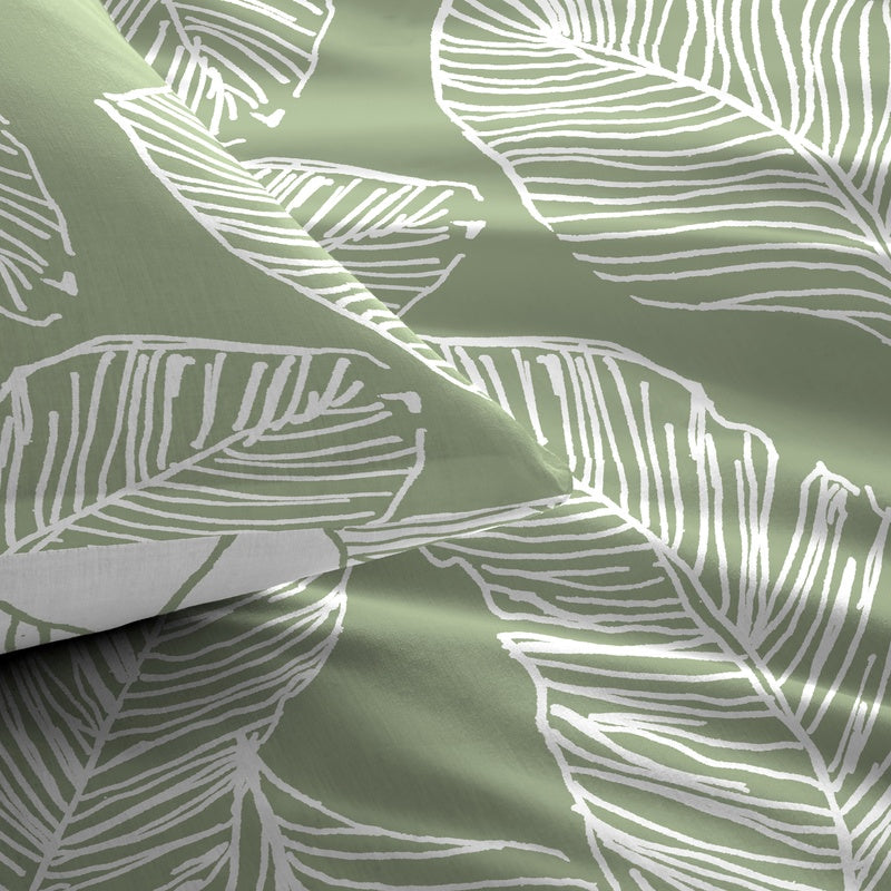 Fusion Matteo Duvet Cover Bedding Set Green