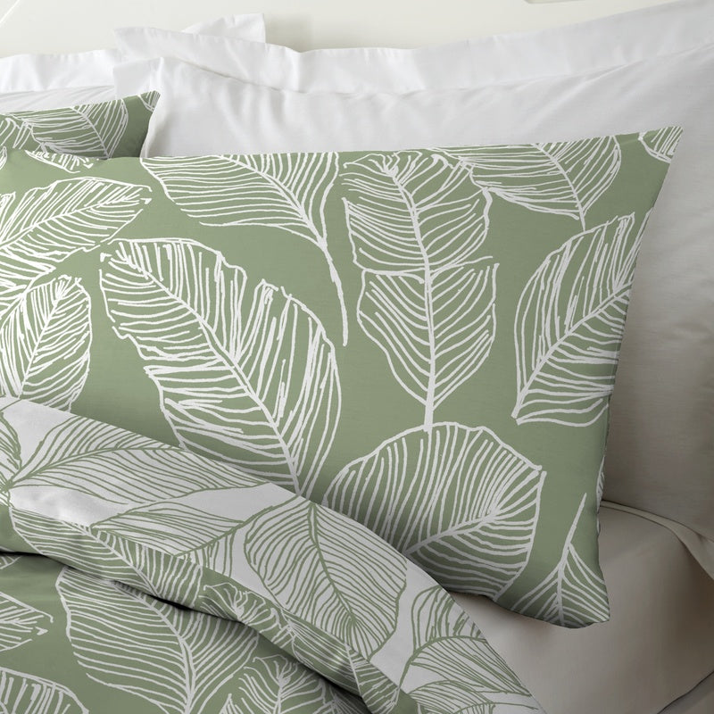 Fusion Matteo Duvet Cover Bedding Set Green