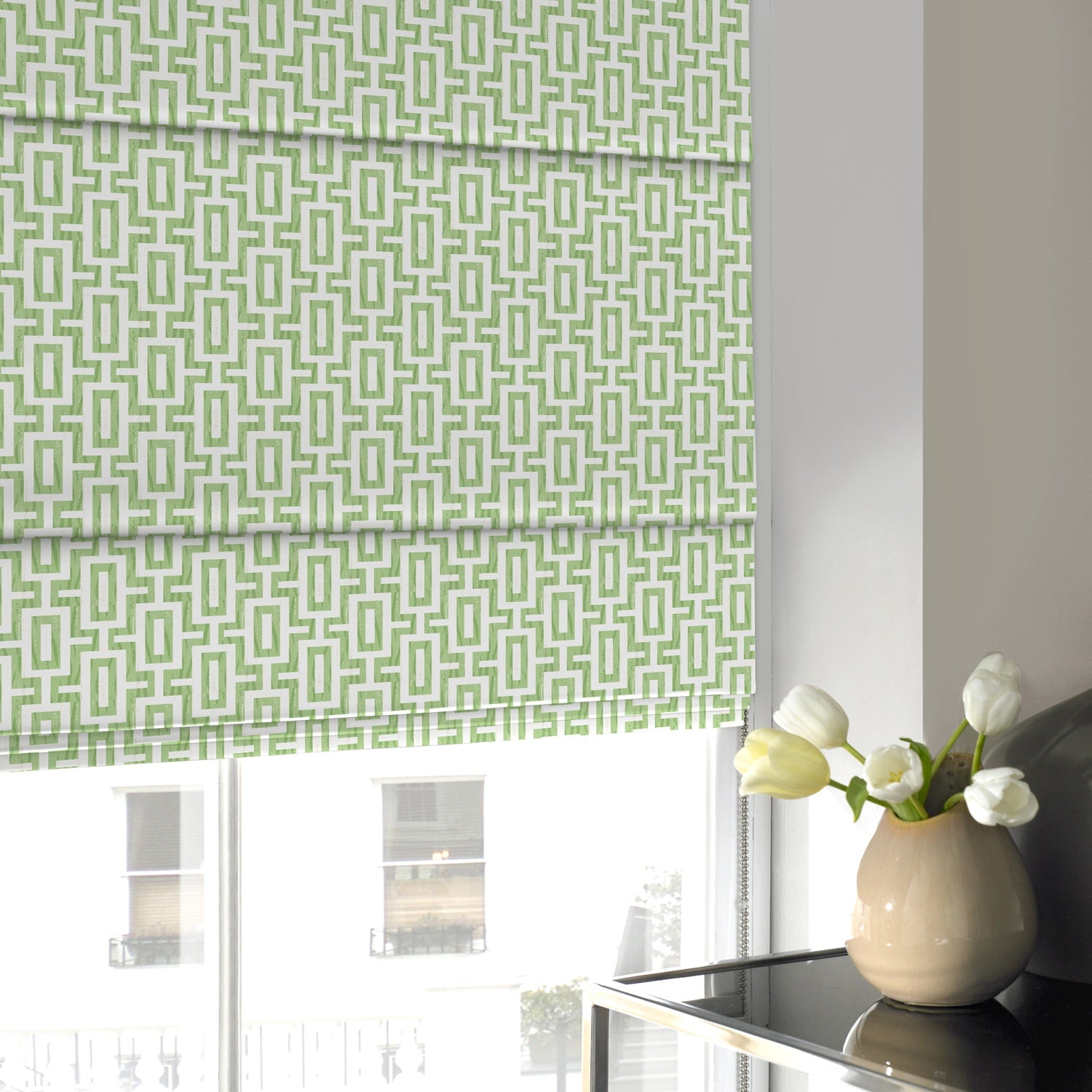 Maud Made to Measure Roman Blind Apple