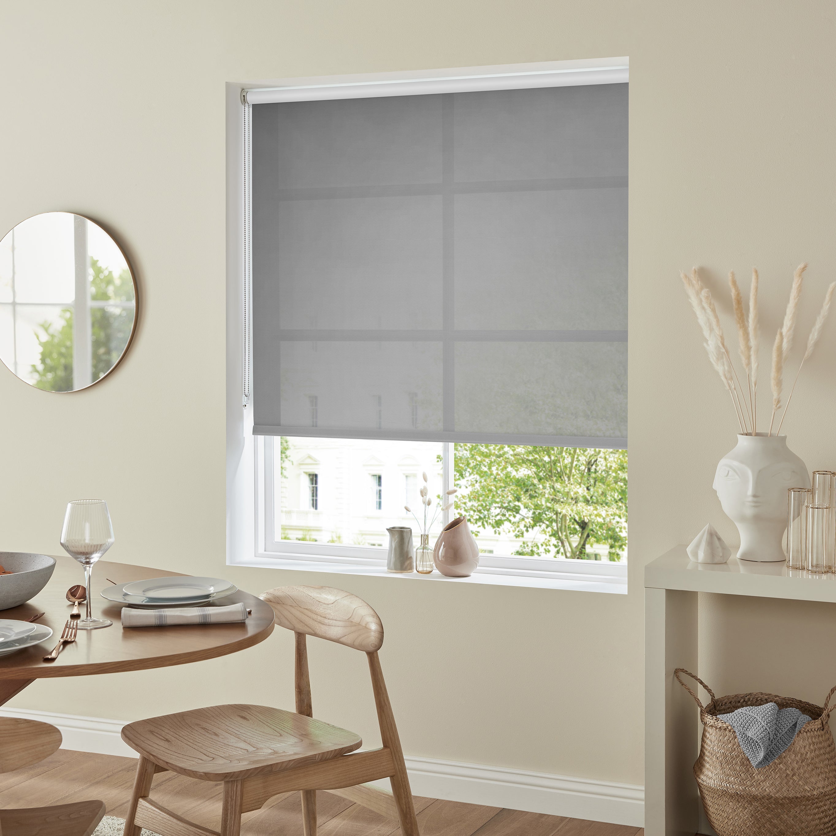 Translucent Roller Olympus Made To Measure Translucent Roller Blind in Fog | 96% Brand ...