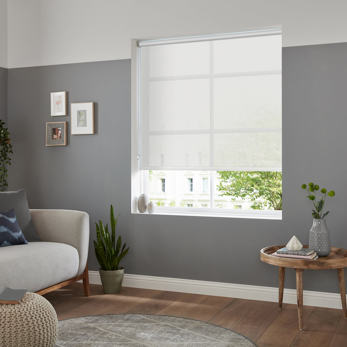 Olympus Translucent Made to Measure Roller Blind White