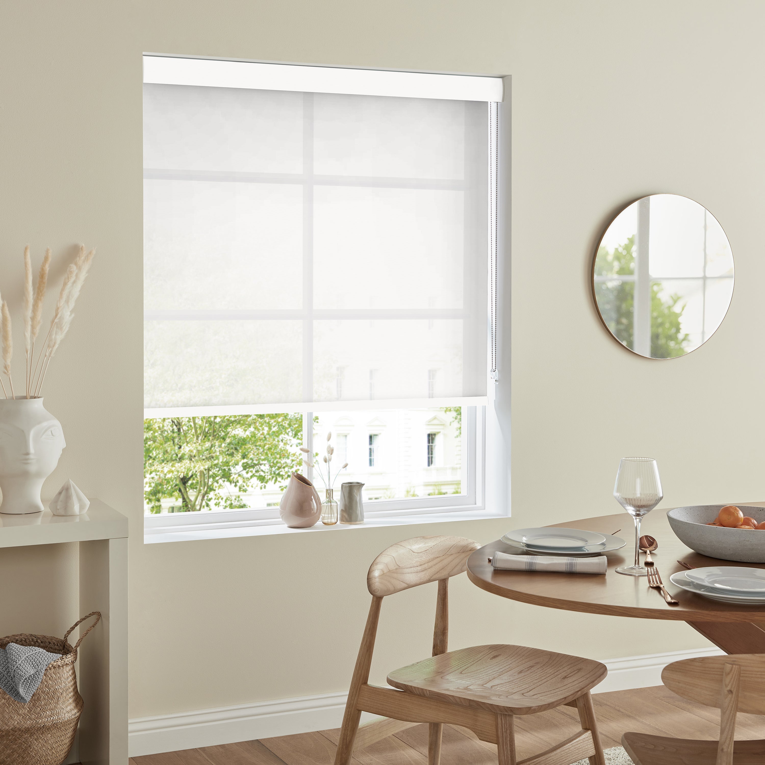 Translucent Roller Snow Olympus Translucent Made to Measure Roller Blind | Terrys