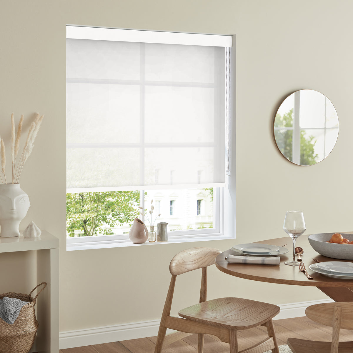 Olympus Translucent Made to Measure Roller Blind Snow