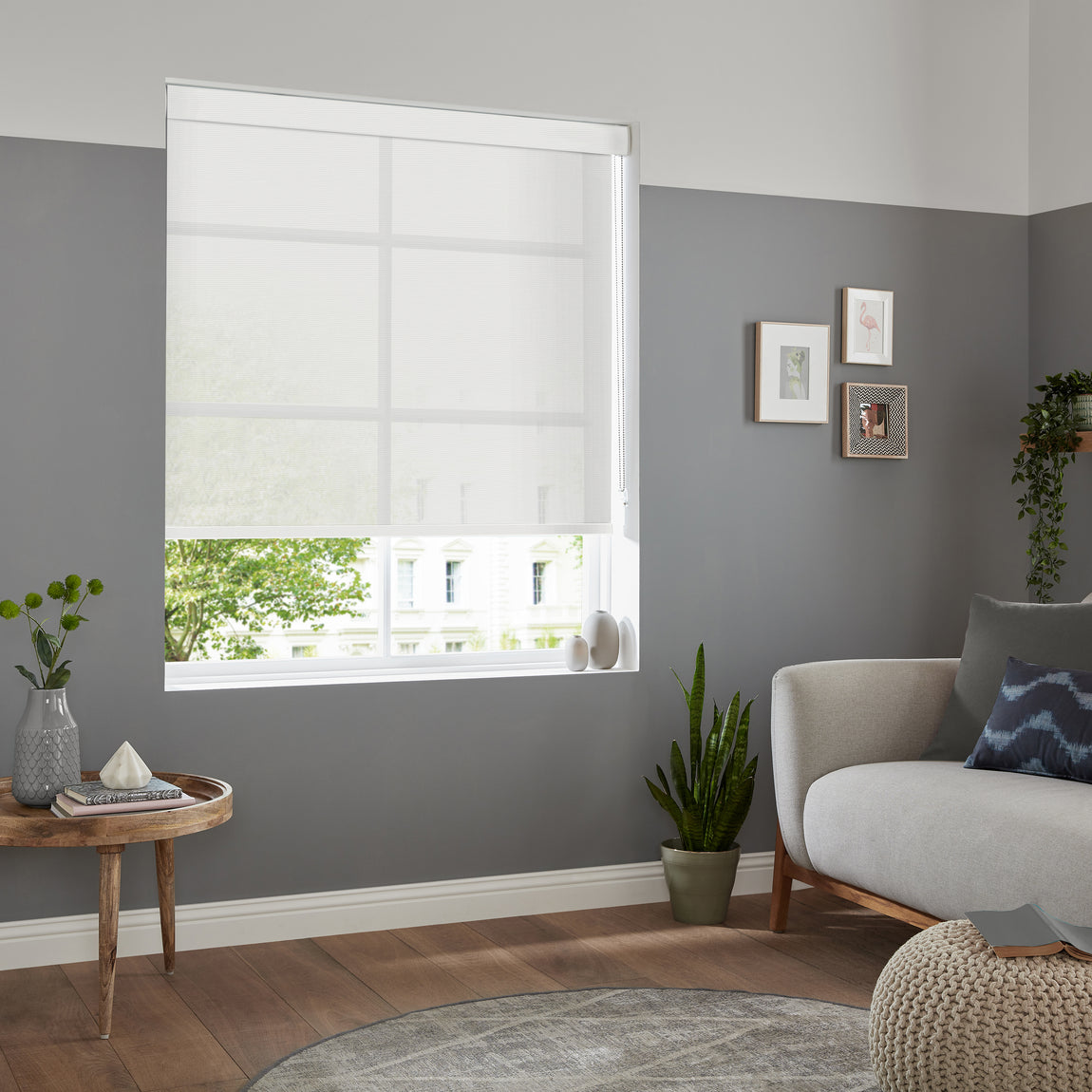 Olympus Translucent Made to Measure Roller Blind White