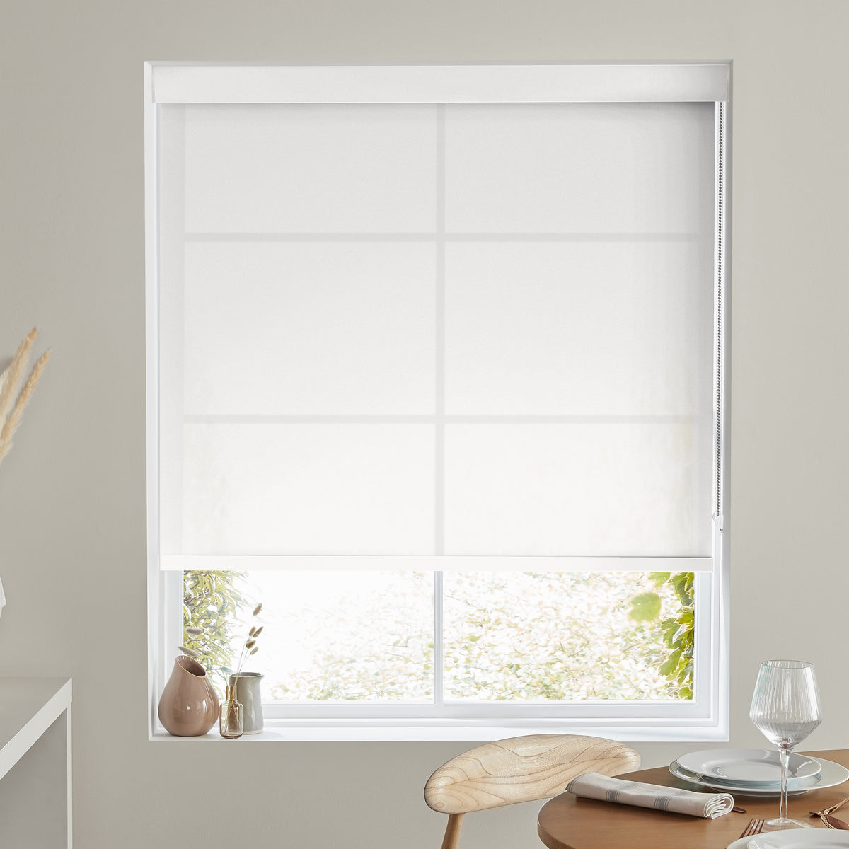 Olympus Translucent Made to Measure Roller Blind Snow