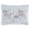 Catherine Lansfield Meadowsweet Floral Boudoir Filled Cushion 30cm x 40cm White Grey