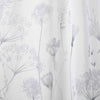 Catherine Lansfield Meadowsweet Floral Ready Made Single Voile Curtain White