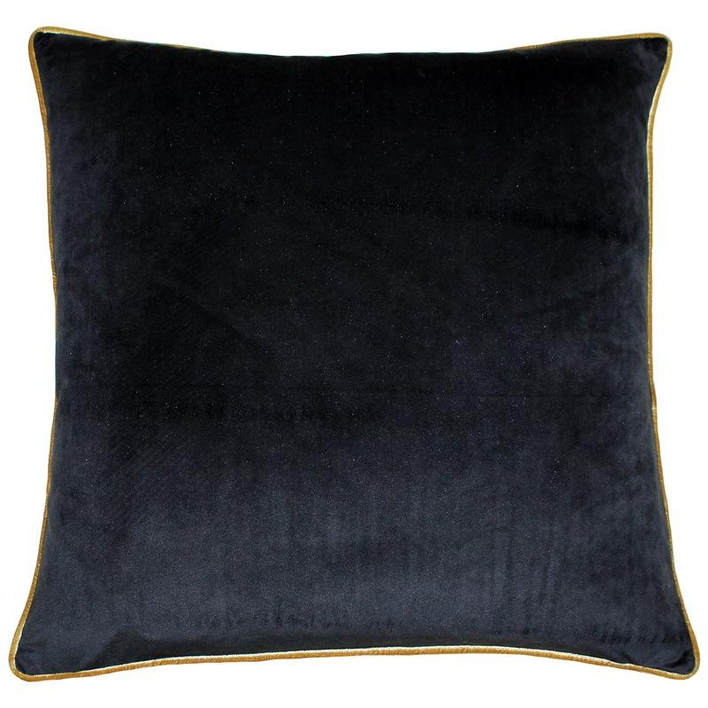 Paoletti Meridian Filled Cushion 55cm x 55cm Black Gold