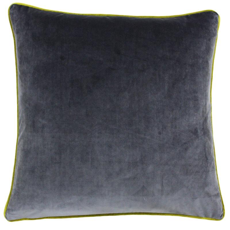 Paoletti Meridian Filled Cushion 55cm x 55cm Charcoal Moss