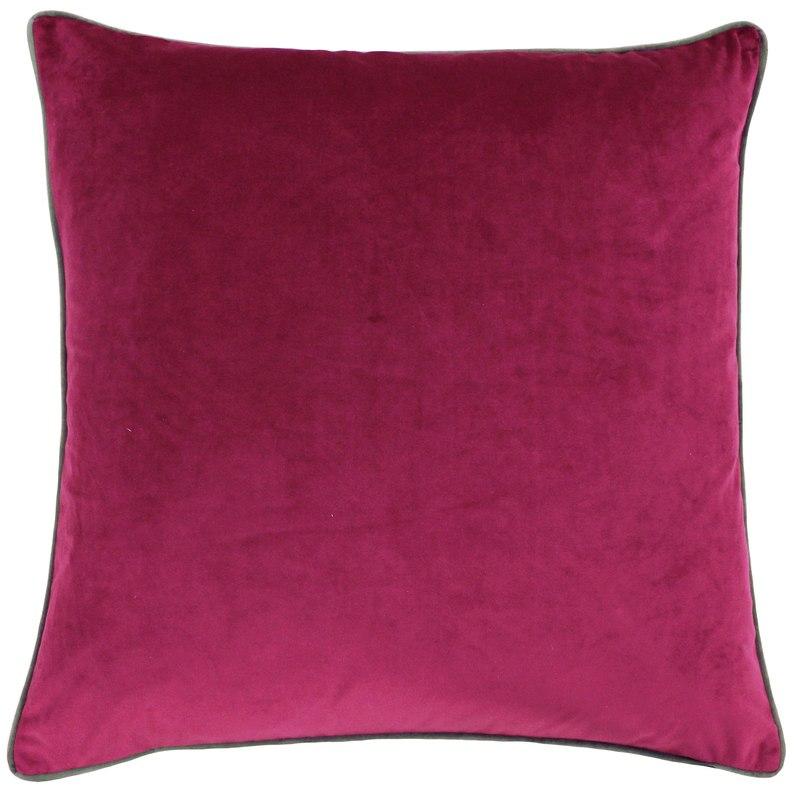 Paoletti Meridian Filled Cushion 55cm x 55cm Cranberry Mocha