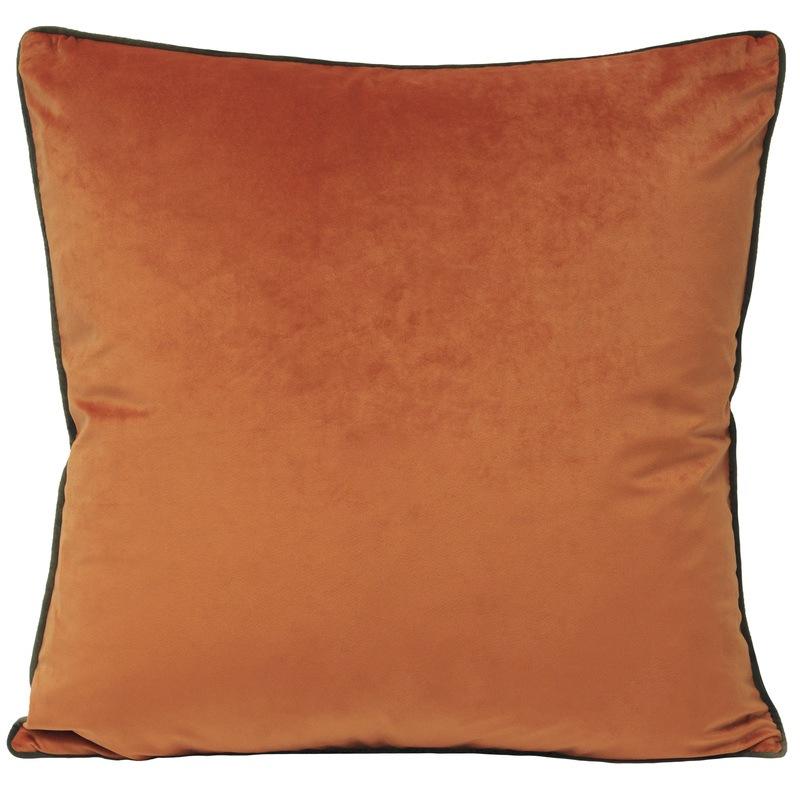Paoletti Meridian Filled Cushion 55cm x 55cm Pumpkin Mocha