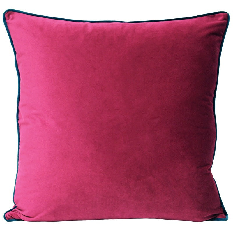 Paoletti Meridian Filled Cushion 55cm x 55cm Raspberry Teal