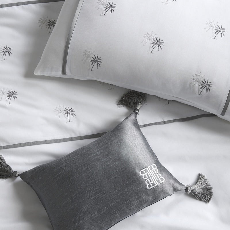 Midnight at the Oasis Duvet Cover Bedding Set White