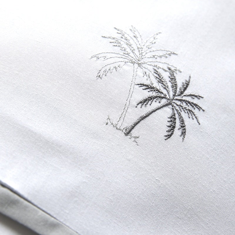 Midnight at the Oasis Duvet Cover Bedding Set White