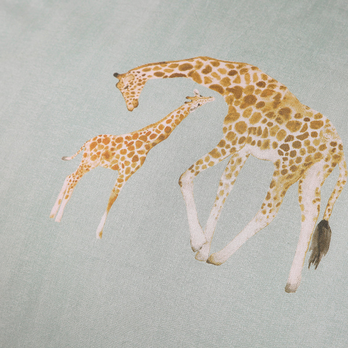 Fusion Milo Giraffe Duvet Cover Bedding Set Duckegg