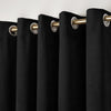 Laurence Llewelyn-Bowen Montrose Ready Made Eyelet Blackout Curtains Black