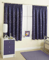 Moonlight Ready Made Pencil Pleat Curtains Navy