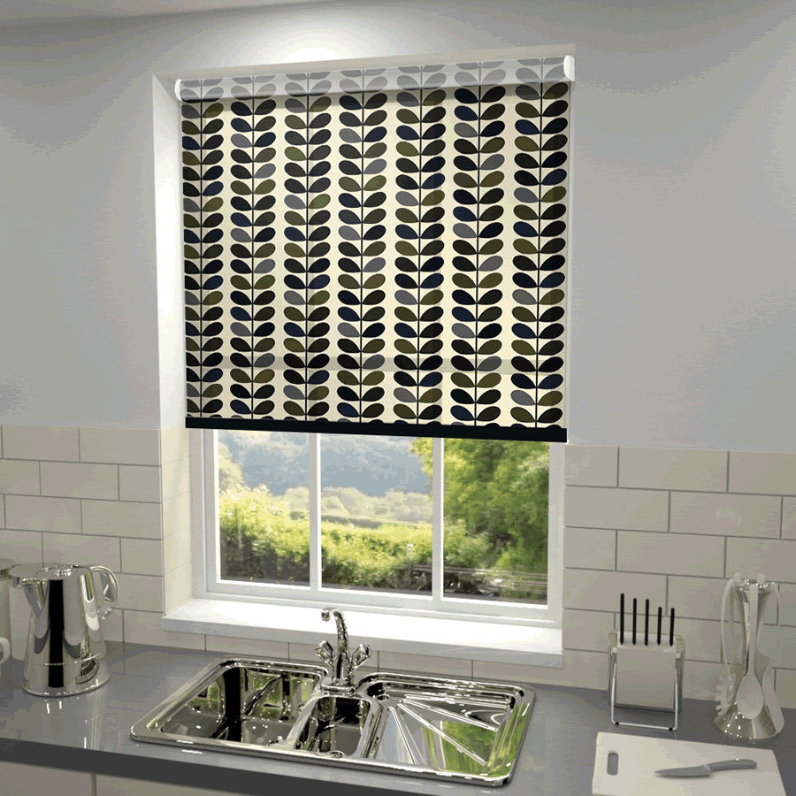 Orla Kiely Multi Stem Made to Measure Roller Blind Moss