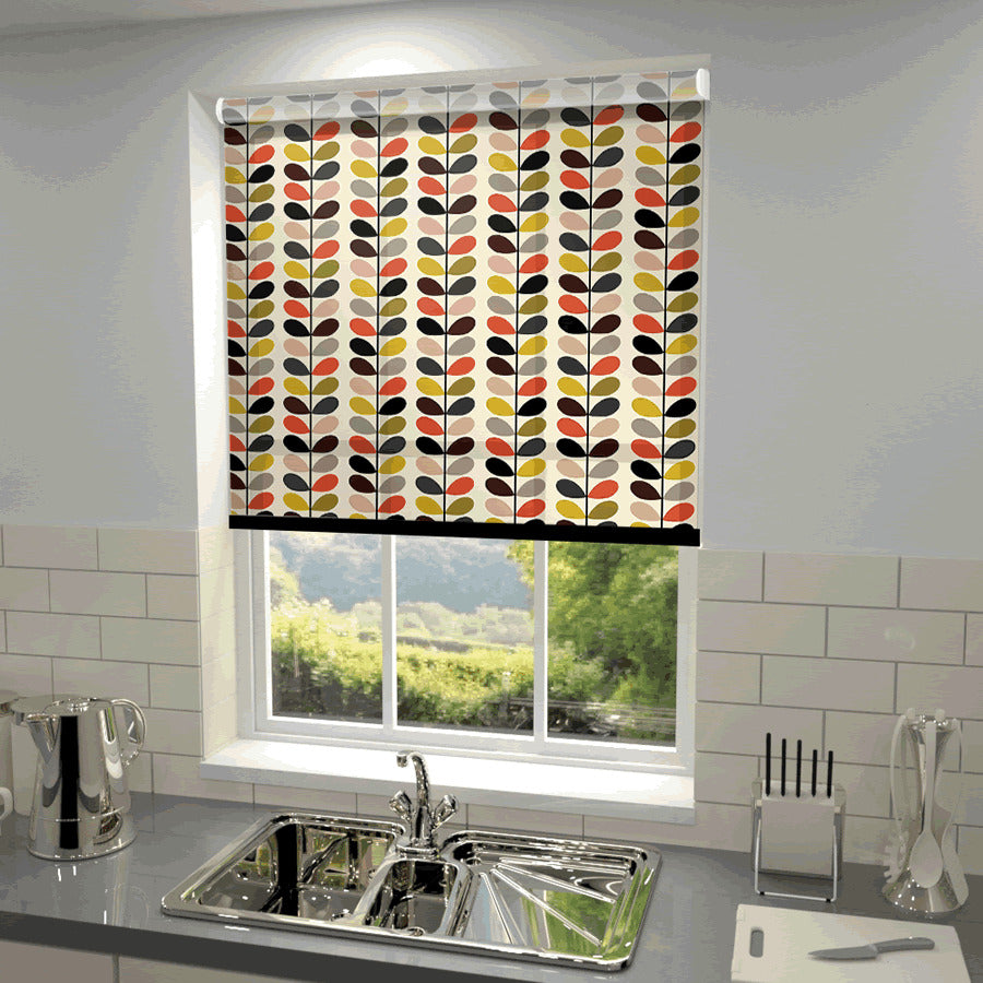 Orla Kiely Multi Stem Made to Measure Roller Blind Tomato