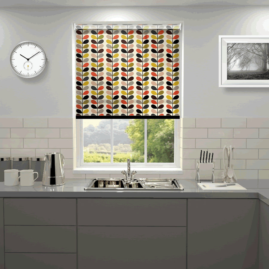 Orla Kiely Multi Stem Made to Measure Roller Blind Tomato