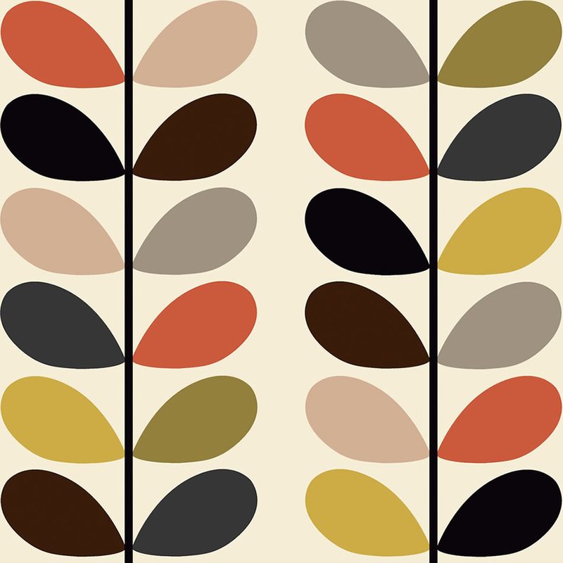 Orla Kiely Multi Stem Made to Measure Roller Blind Tomato