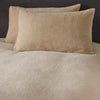 Soiree Natasha Faux Fur Duvet Cover Bedding Set Natural