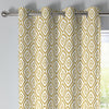 Navaho Ready Made Eyelet Curtains Ochre