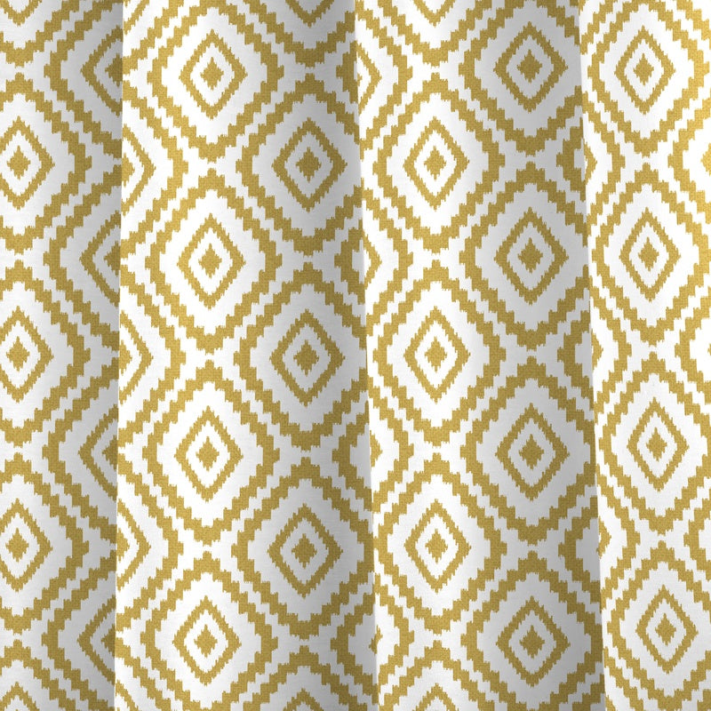 Navaho Ready Made Eyelet Curtains Ochre