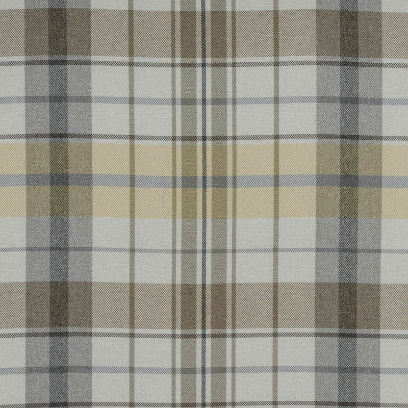 Nevis Check Fabric Ochre