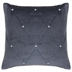 Paoletti Diamante Filled Cushion 45cm x 45cm Pewter
