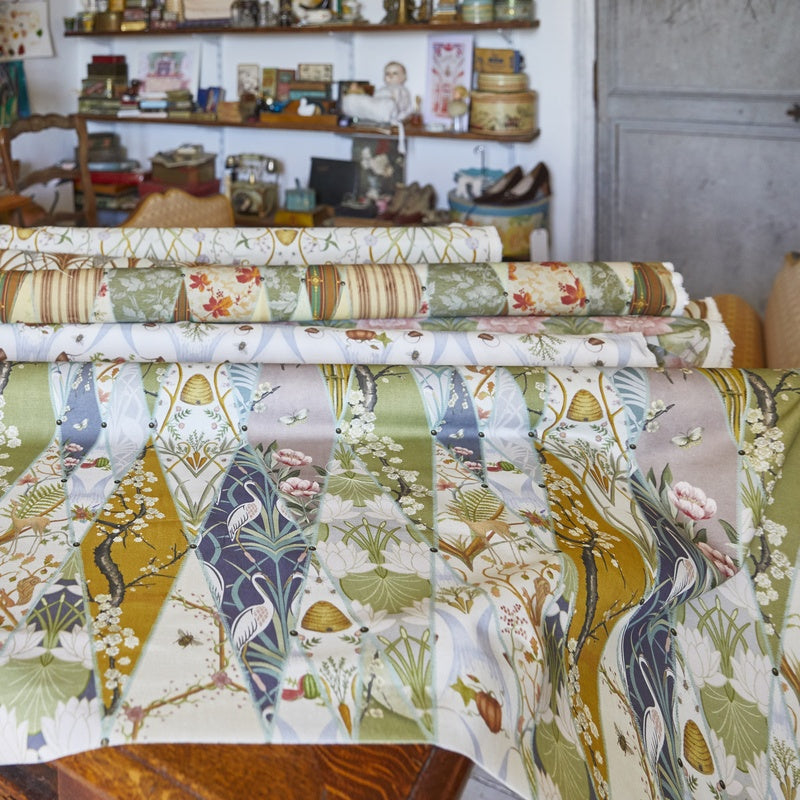 Angel Strawbridge Multi The Chateau by Nouveau Wallpaper Fabric Terrys