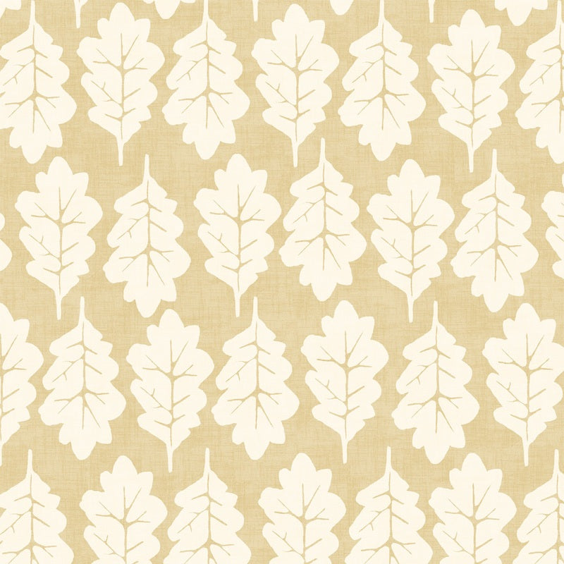iLiv Oak Leaf Fabric Ochre