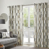 Fusion Oakland Ready Made Eyelet Curtains Natural