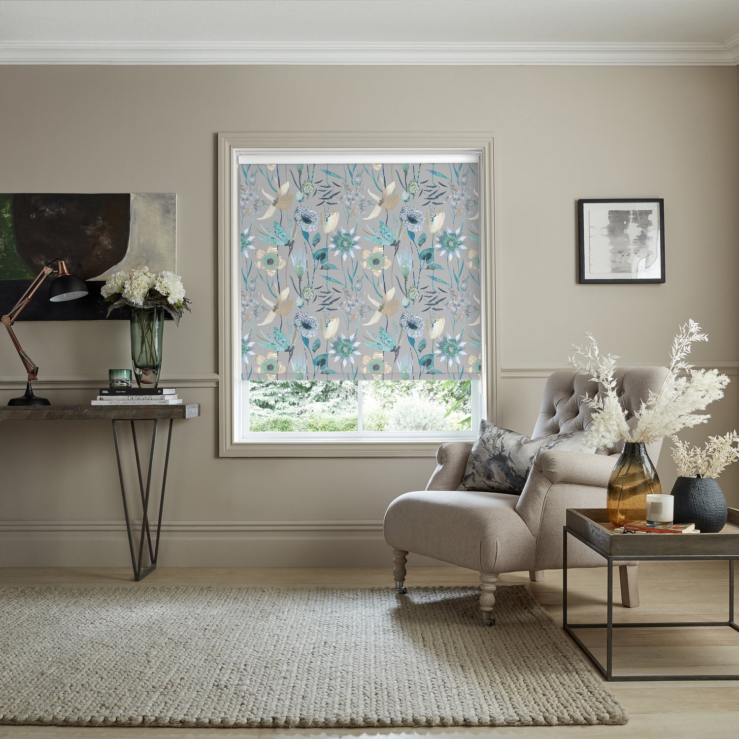 Voyage Oceania Made to Measure Blackout Roller Blind Mineral