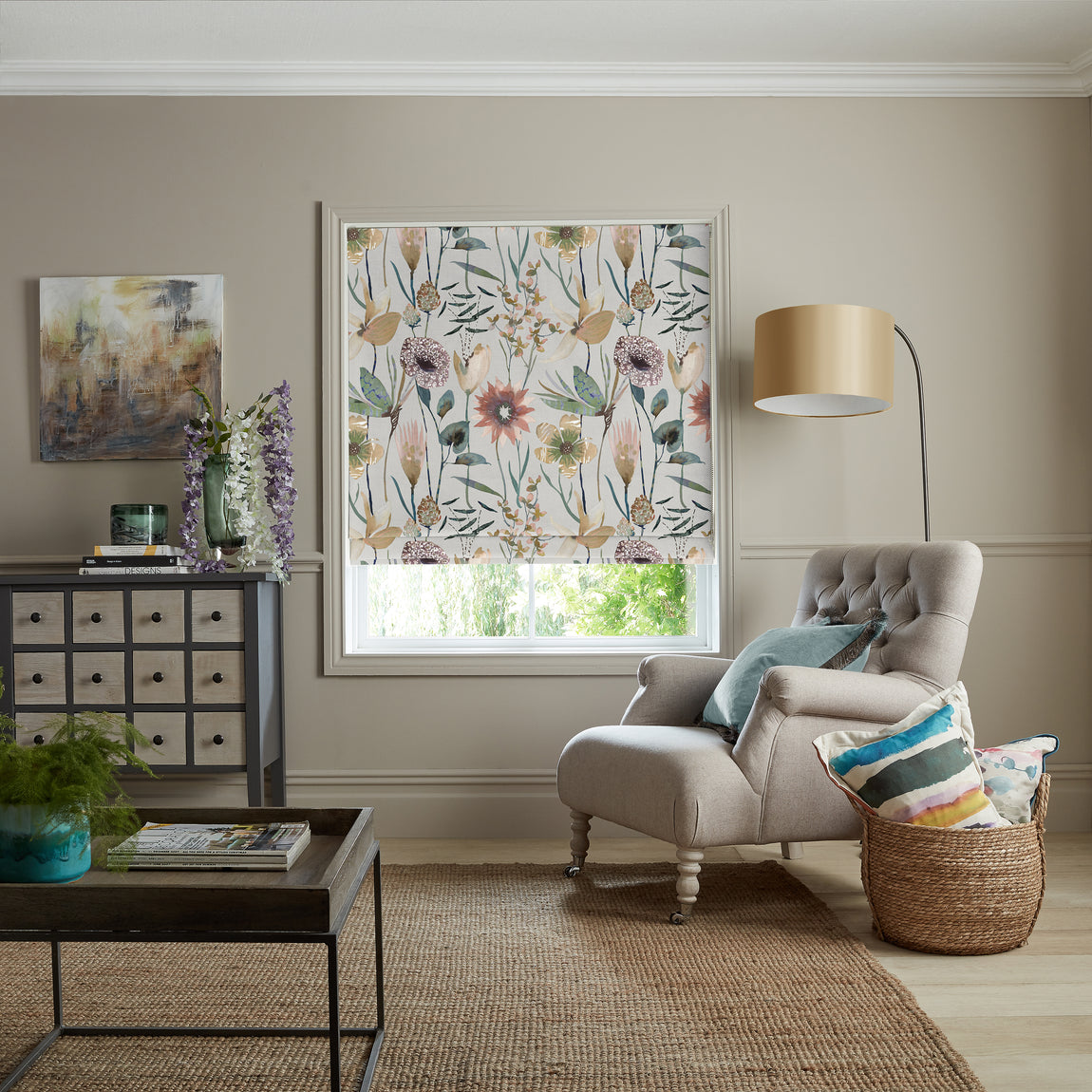 Voyage Oceania Made to Measure Roman Blind Sandstone